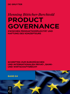 cover image of Product Governance